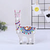 LED Painted Lantern Alpaca Night Light Holiday Decoration Room Posing Style Light(Pink)