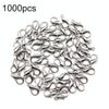1000 PCS 12mm DIY Jewelry Accessories High-quality Alloy Lobster Claw(Silver)
