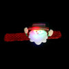 Santa Style Flash Light Merry Christmas Slap Pat Circle Wristband(Sequins Light Santa Claus)