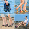 Printed Pattern Non-slip Rubber Thick Bottom Beach Shoes Swimming Shoes Diving Socks for Men, A Pair, Size:44(Blue Butterfly)