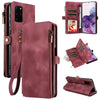 For Samsung Galaxy S20+ Fantasy Multifunctional Zipper Wallet Leather Phone Case(Red)