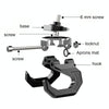Motorcycle Electric Bike Item Movable Double Hooks Aluminum Helmet Hanger Modification Accessories(Blue)