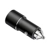 ACC-198 PD 20W + QC3.0 38W Dual Ports Metal Car Charger (Black)