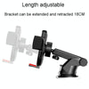 2 In 1 Car Cell Phone Telescopic Holder Universal Automobile Navigation Bracket(Black)
