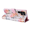 For Samsung Galaxy S23 Ultra 5G Bronzing Painting RFID Leather Phone Case(Pastoral Rose)