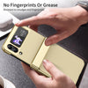 For Samsung Galaxy Z Flip3 5G Integrated AG Frosted Vacuum Plating Phone Case(Gold)
