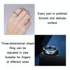 J177 Men Domineering Distressed Open Tail Ring(Adjustable)