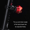 Bicycle Tail Light USB Rechargeable Waterproof Night Riding Warning Light(White)