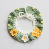 Handmade Knitted Pet Scarf Collar, Adjustable, Cat & Dog (M)