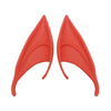 1pair Halloween Elf Latex Ears Cosplay Props, Size: 12cm(Red)