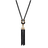 Women Retro Tasseled Soda Knot Necklaces Sweater Long Chain Necklace