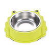 Cartoon Animal Green Stainless Steel Pet Bowl