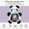 Cartoon Adjustable Safety Seat Car Back Interior Mirror Headrest Rear Facing Mirrors Monitor(Bear)