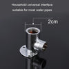 With Base Top Spray Rod Shower Tube Stainless Steel Shower Outlet Pipe Elbow, Size: 20cm