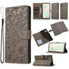 For Samsung Galaxy Note10+ Skin Feel Embossed Sunflower Horizontal Flip Leather Case with Holder & Card Slots & Wallet & Lanyard(Gray)