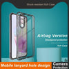 For Samsung Galaxy A36 5G imak Shockproof Airbag TPU Phone Case(Transparent Black)