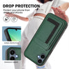 For Samsung Galaxy A06 4G CX01 Detachable Magsafe Magnetic Card Bag Phone Case(Peacock Green)