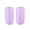 With Hole Toe Set High Heels Anti-Wear Anti-Pain Toe Protective Cover, Size: M(Purple)