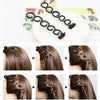 Elegance Hair Braider Flower Magic Hair Clip Queue Twist Plait Hairstyle Styling Accessories,Size:13.5x2.5cm(Black)