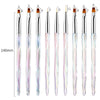 Aurora Ice Transparent Nail Drawing Pen Light Therapy Paint Pen Paint Pen
