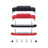 M6 2-post 12-way RV Yacht Terminal Nylon Flame Retardant Busbar, Color: Red+Black 1pair