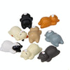 Cartoon Cat Fridge Magnet Resin Ornament Ornament With Magnetic Sticker(Brown Cat)