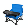 Childrens Dining Table and Chair 0-3 Years Old Child Safety Portable Folding Chair(Blue)