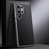 For Samsung Galaxy S24 Ultra 5G Genuine Leather PC Phone Case(Black)