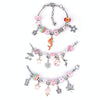DIY Kids Bracelet Set Marine Beaded Set Box(Pink)