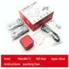 M12 Mini Cube Arcade Game Console HD TV Game Player Support TF Card with Black+Red Controllers 64G