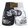 ZhuoAo Muay Thai/Boxing/Sanshou/Fighting Shorts for Men and Women, Size:XL(Classic Black White)