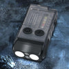 V20 Portable Keychain Light Rechargeable Bright Mini Flashlight(White Red Light)