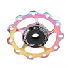 MEROCA Metal Bearings Mountain Bike Road Bike Rear Derailleur Guide Wheel 11T/13T Guide Wheel, Specification:11T, Color:Electroplating Colorful