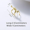 Cute Cats Earrings Ladies No Ear Hole Eared Bone Clip(Gold Model 2)