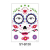 Waterproof And Sweat Proof Of The Dead Masquerade Party Temporary Stickers Halloween Face Tattoo Stickers(SY-B150)