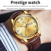 OLEVS 6896 Men Multifunctional Luminous Waterproof Quartz Watch(Gold)