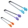 Silicone Stainless Steel Cooking Kitchen Ice Tong Food BBQ Salad Hand Clip(Purple)