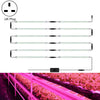 LED Plant Lamp Household Full Spectral Filling Hard Lamp Strip, Style: 30cm 12 Head(Pink Light UK Plug)