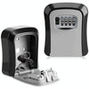 Wall Mounted Key Safe Box - Grey - 10,000 Combinations