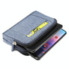Sports Denim Universal Phone Bag Waist Bag for 5.2 inch or below Smartphones, Size: S (Blue)