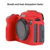 For Canon EOS R6 Mark II Litchi Texture Soft Silicone Protective Case(Red)