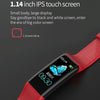 C20 1.14 inch IPS Touch Screen IPX67 Waterproof Smartwatch, Support Call Reminder/ Heart Rate Monitoring /Blood Pressure Monitoring/ Sleep Monitoring(Red)