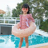 Thickened Children Swimming Ring Inflatable Underarm Ring 50cm(Cherry)