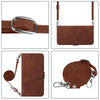 For Itel P36 Crossbody 3D Embossed Flip Leather Phone Case(Brown)