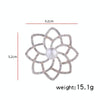 Alloy Diamond Double Flower Brooches Temperament Wild Clothes Pin(B07343)