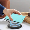 For iPhone 11 Pro Max RC01 Dual-Folded Magnetic Suction RFID Leather Phone Case(Mint Green)
