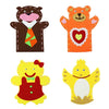 5 PCS DIY Handmade Cartoon Animals Nonwoven Fabric Glove Kids Education Learning Craft Toys, Random Style and Color Delivery