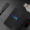 For Samsung Galaxy S20 FE Card Slot Design Shockproof TPU Protective Case(Black)