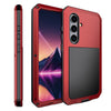 For Samsung Galaxy S25 5G Shockproof Life Waterproof Silicone + Zinc Alloy Phone Case(Red)