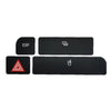 For Audi A4 Emergency/Double Flash Button Cup Holder Button Repair Sticker, Left-Hand Drive Only(With Card Box)